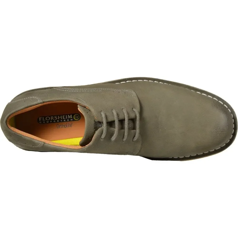 Florsheim Navigator Plain Toe Oxfords Men's Shoes Gray Nubuck 11 M US